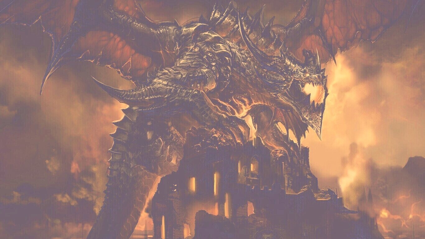 Огромный дракон обои