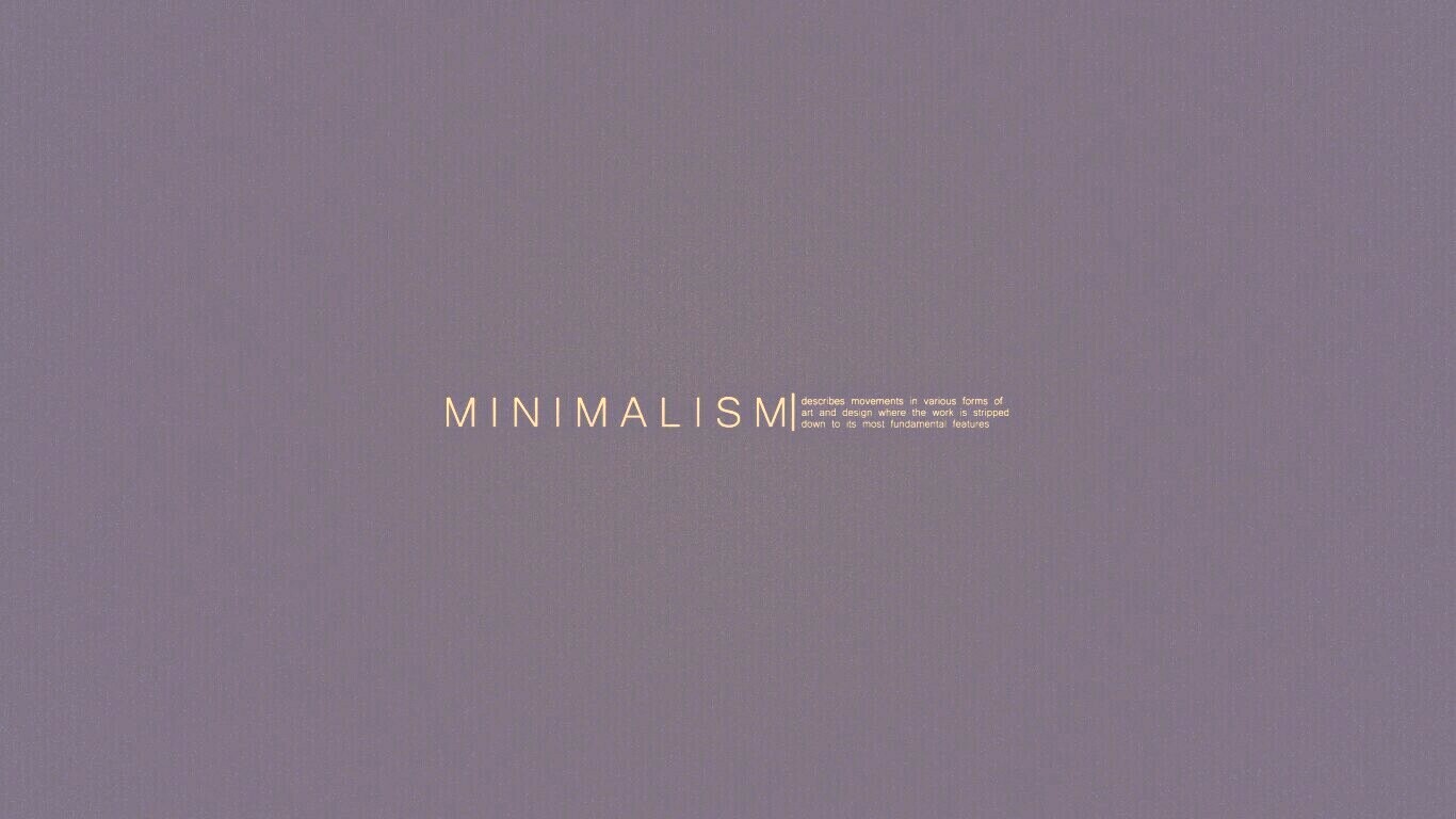Минимализм обои