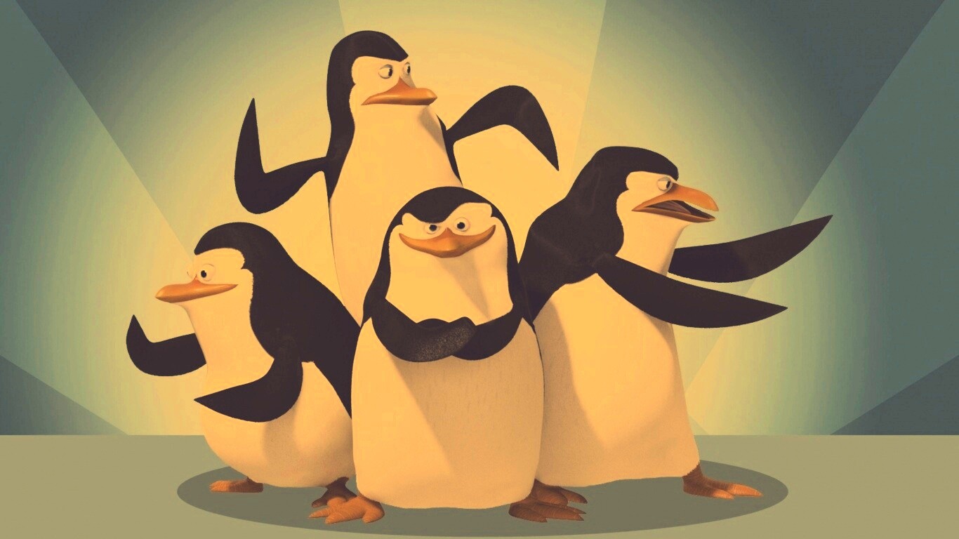 Мадагаскарские пингвины обои