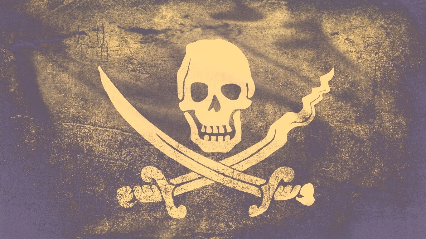 Пиратский флаг обои