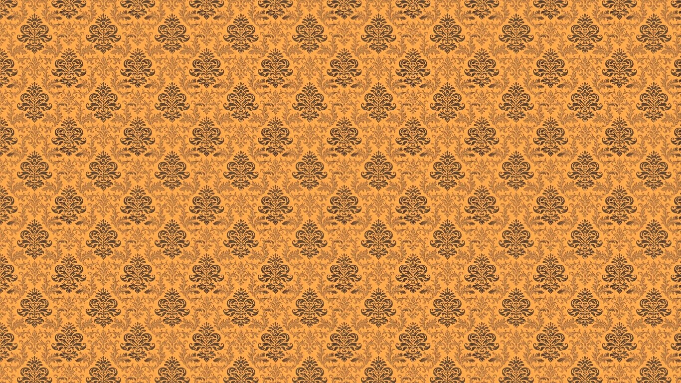 Текстура старых узорных обоев обои