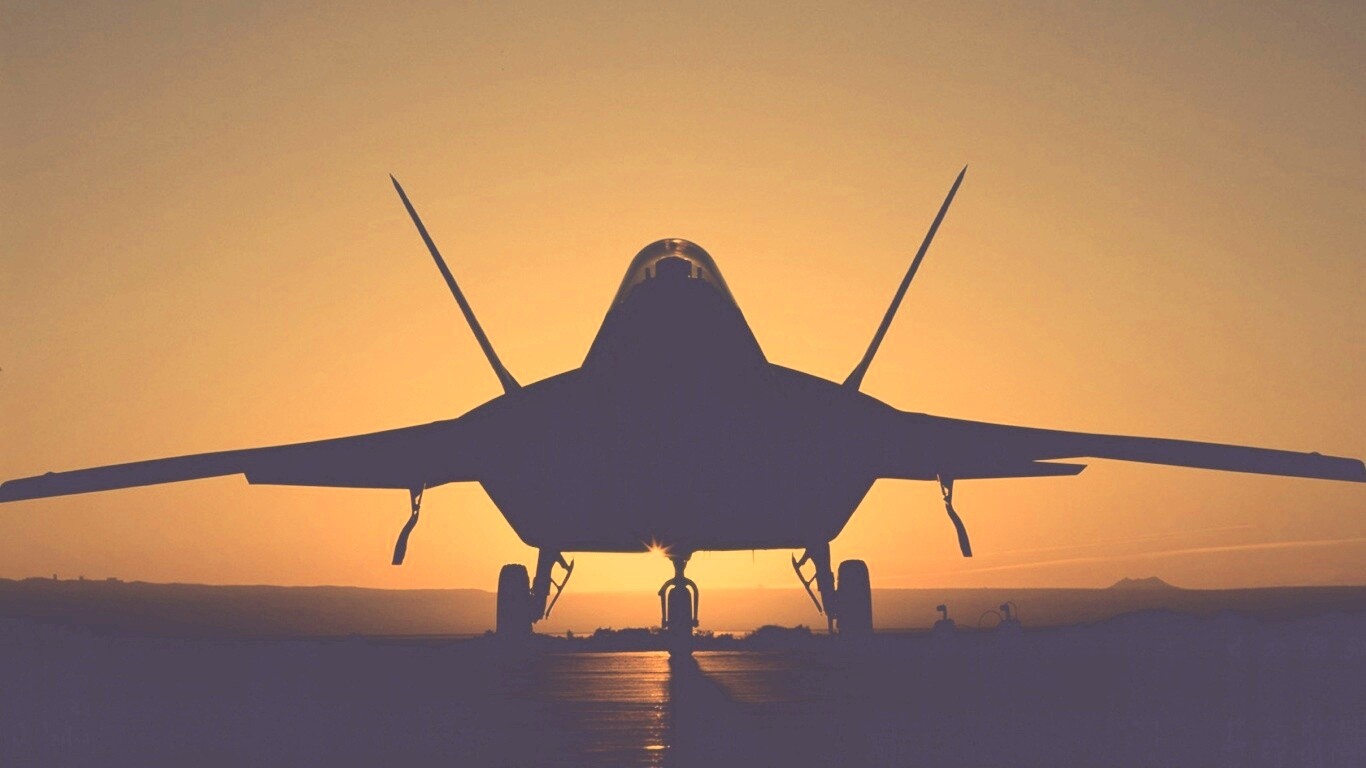 Истребитель F22 обои