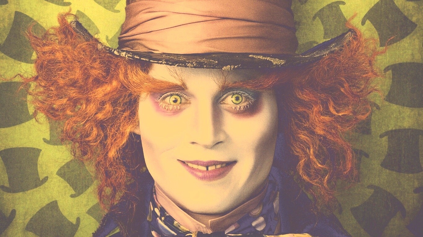 Сумасшедший шляпник обои