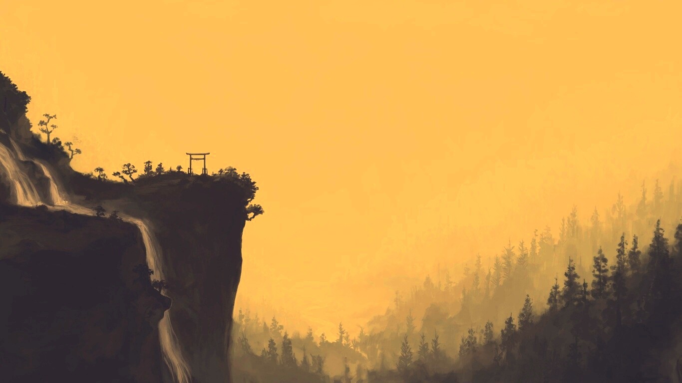 Пейзаж в китае обои