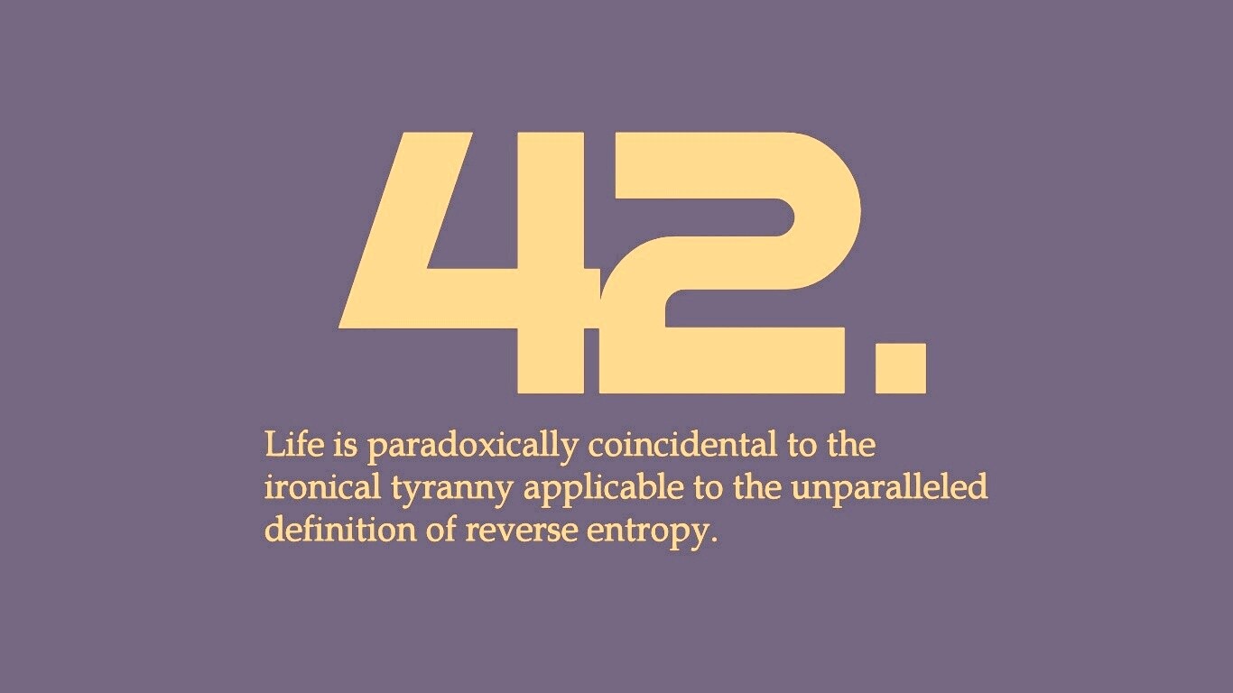 Ответ жизни, вселенной и вообще обои