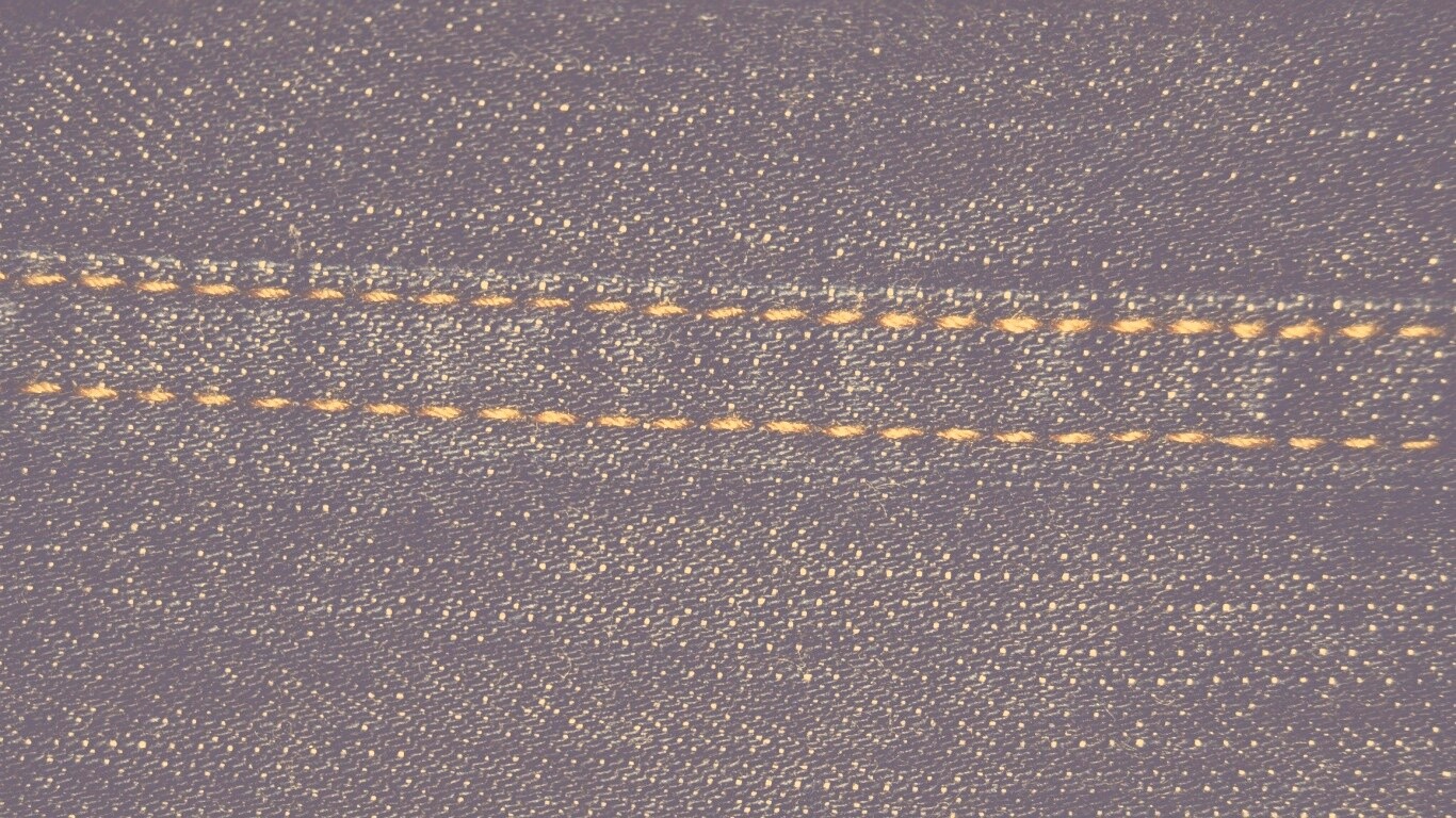 Темная джинсовая ткань со строчкой обои