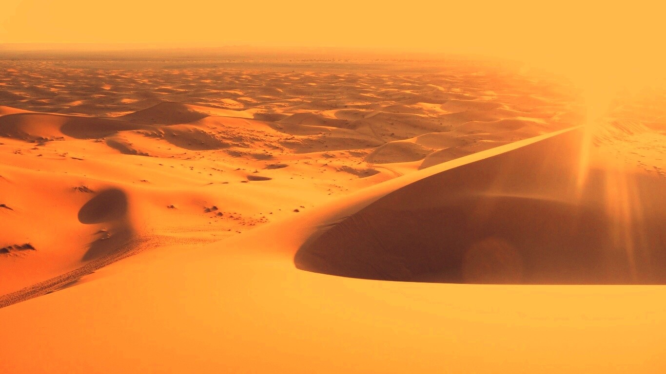 Солнечная пустыня обои