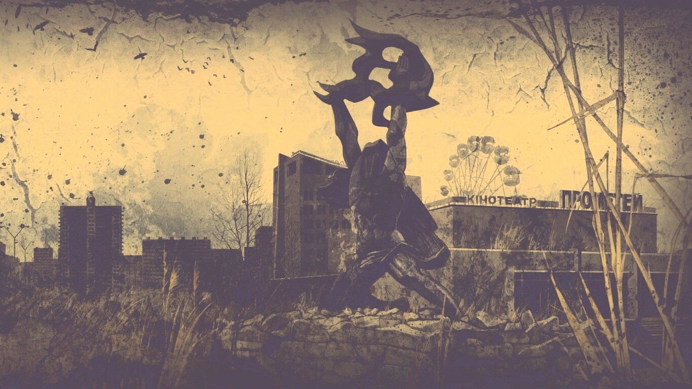 Памятник в Припяти обои