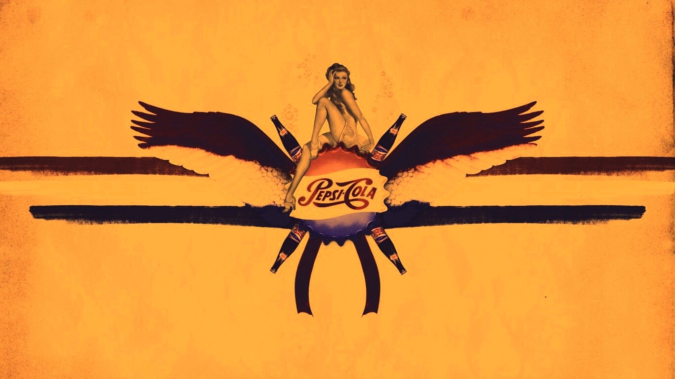Пепси-Кола в стиле ретро обои