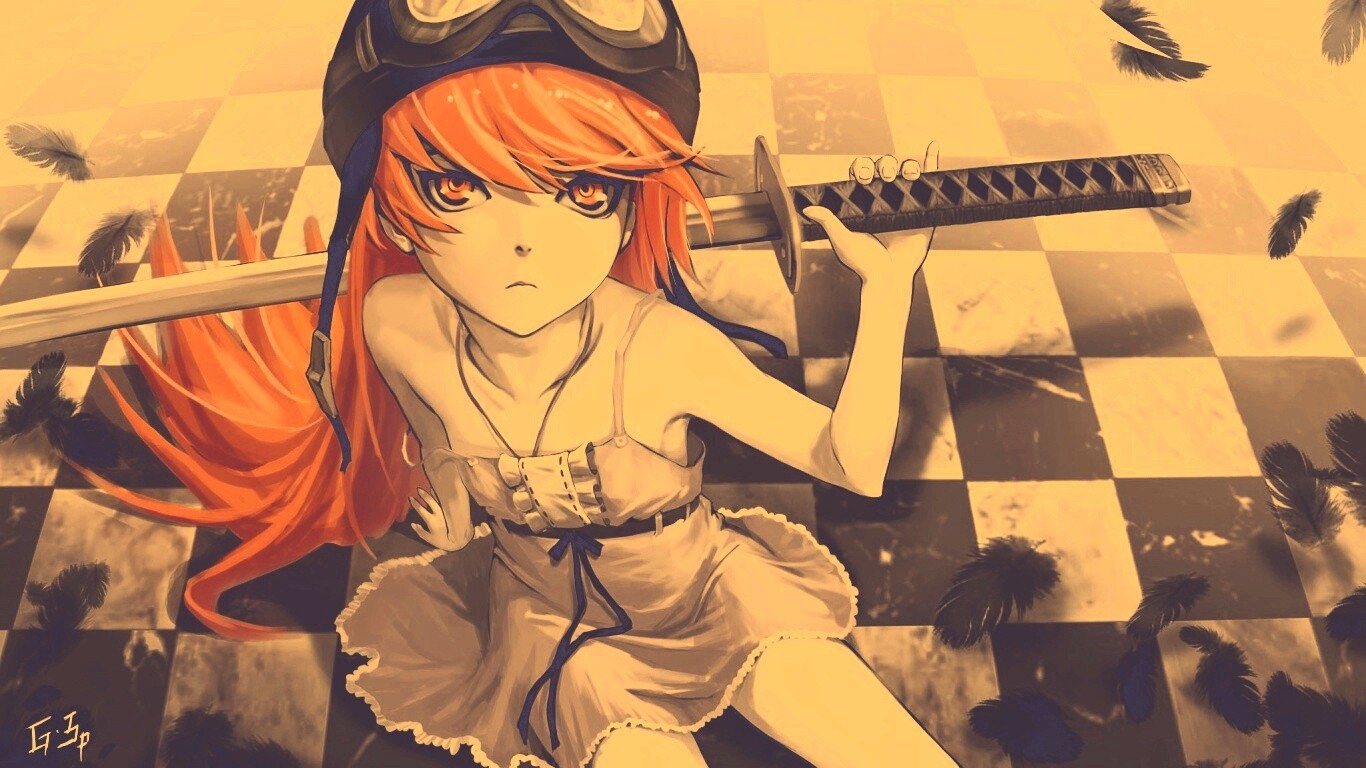 Полувампир из Bakemonogatari обои