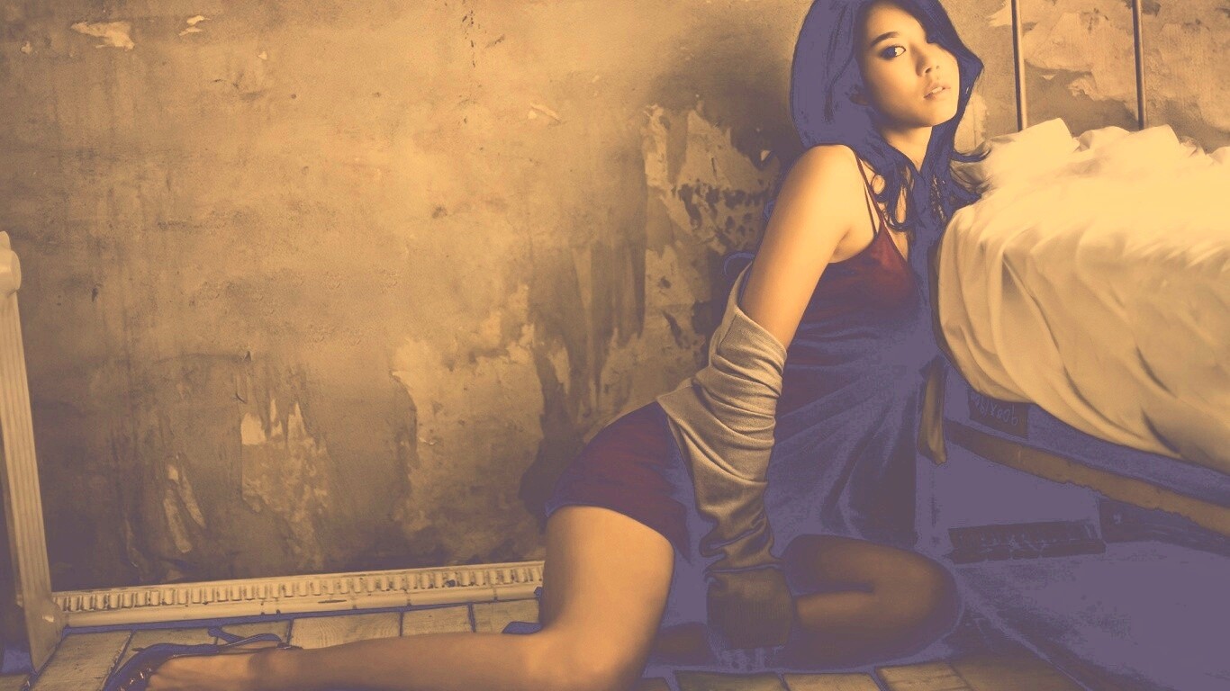 Модель азиатка обои