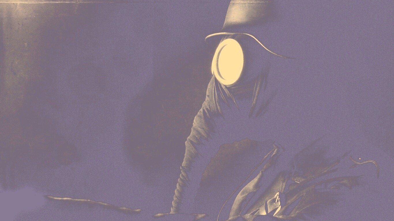 В противогазе обои