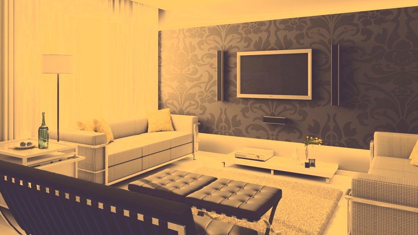 Современная комната обои