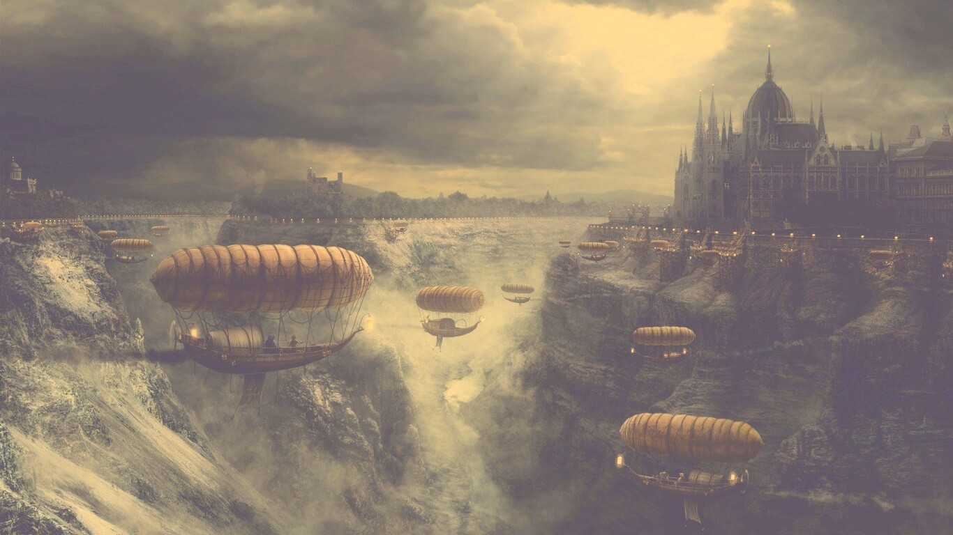 Фентезийный Будапешт обои