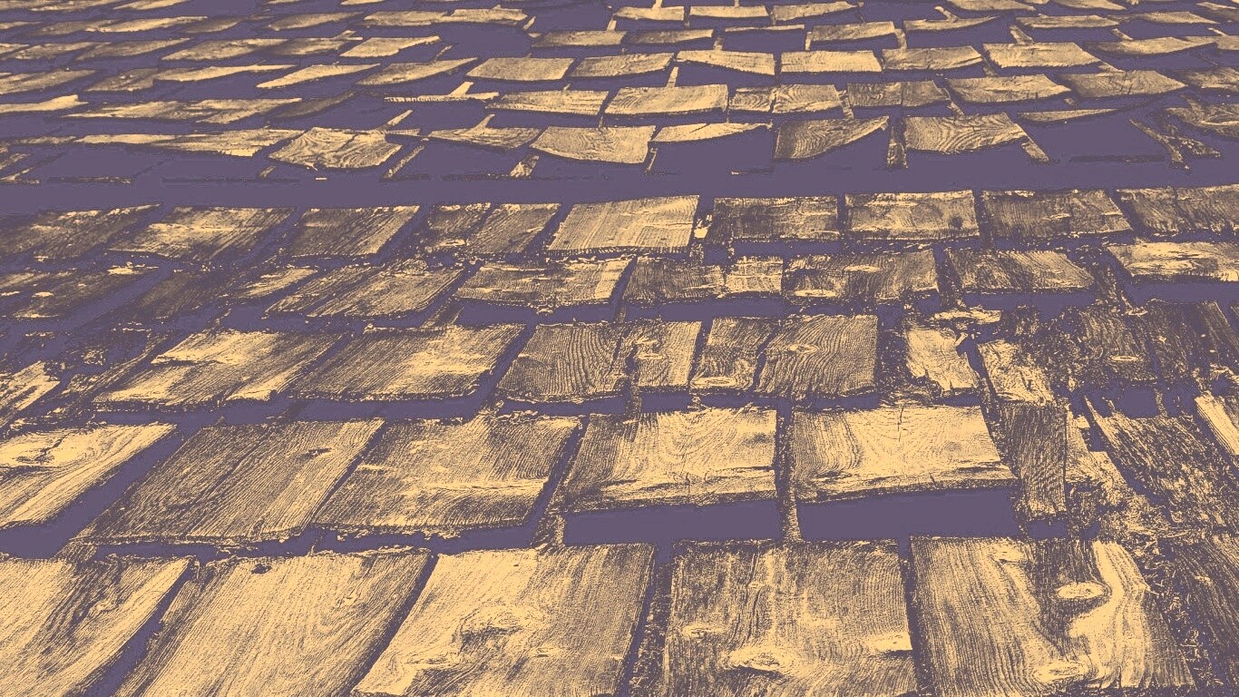 Деревянная крыша обои