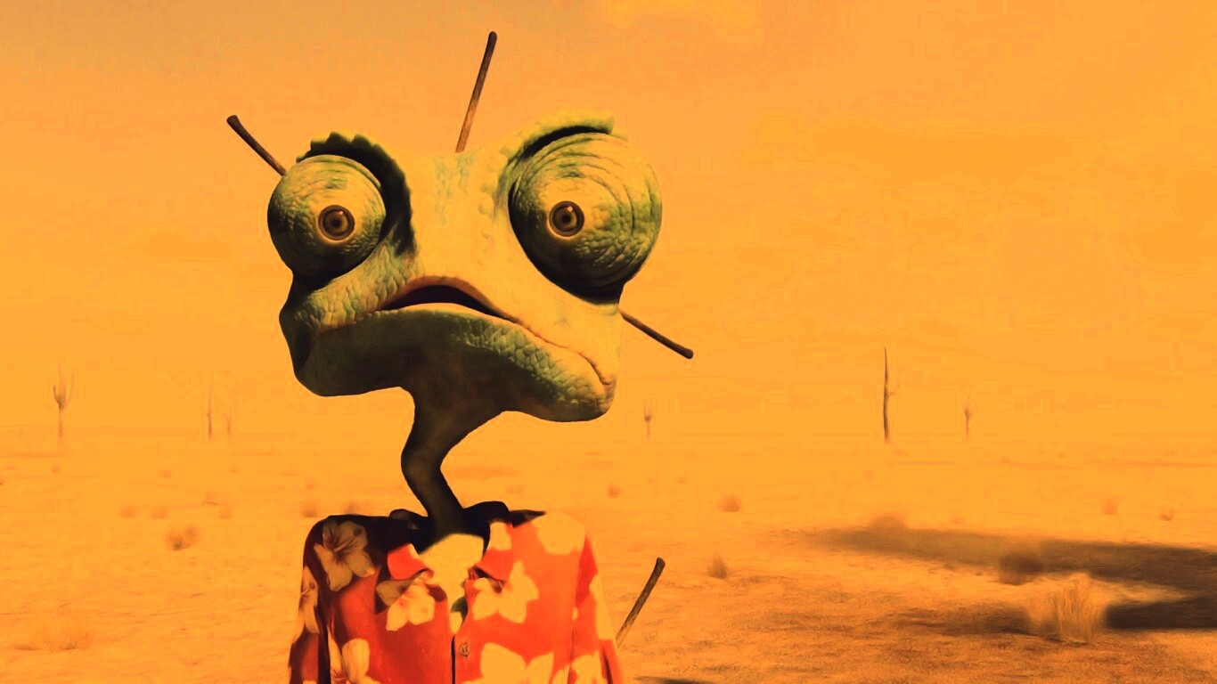 Ранго в колючках от кактуса обои