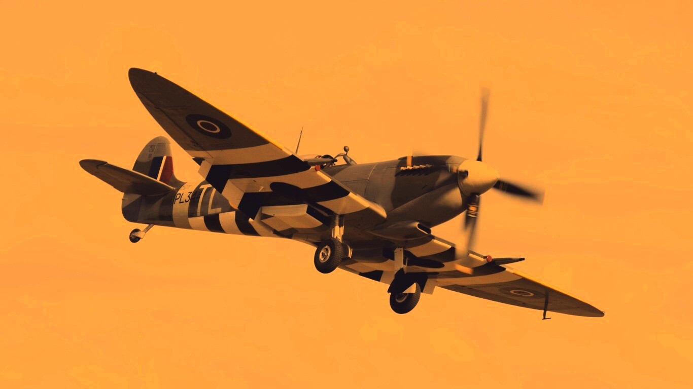 Истребитель времён Второй Мировой Войны обои