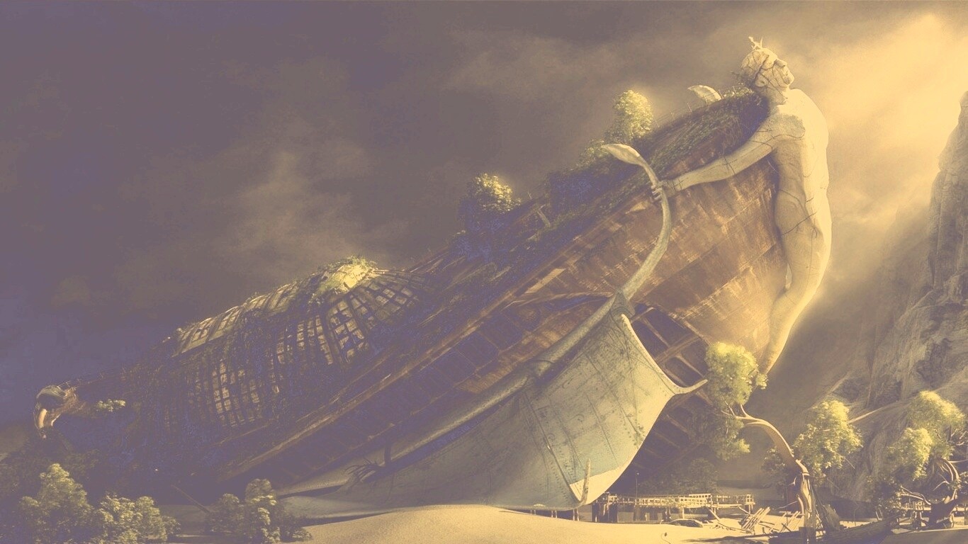 Древнее воздушное судно обои