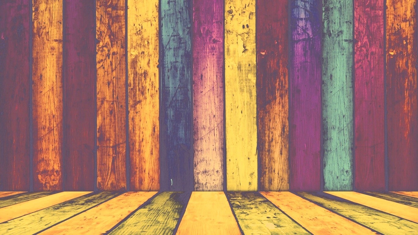 Разноцветные доски обои