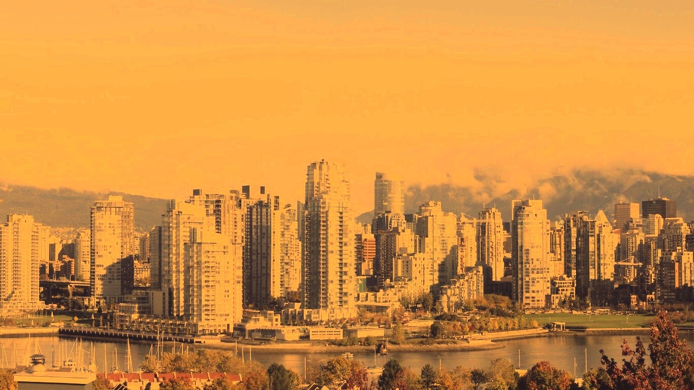 Панорама города обои