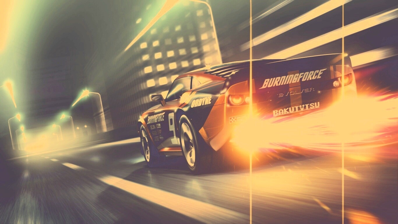 Ночное нитро обои