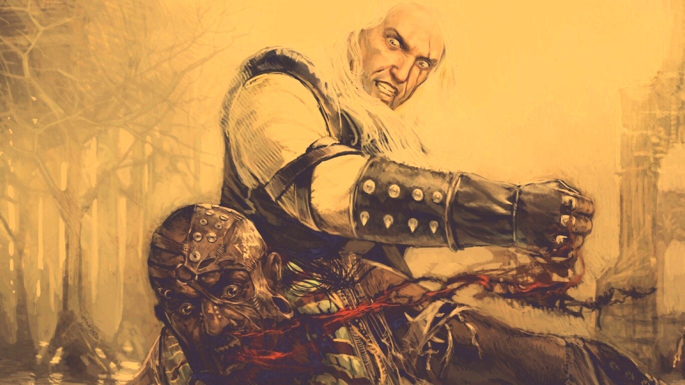 Геральт против Азара обои