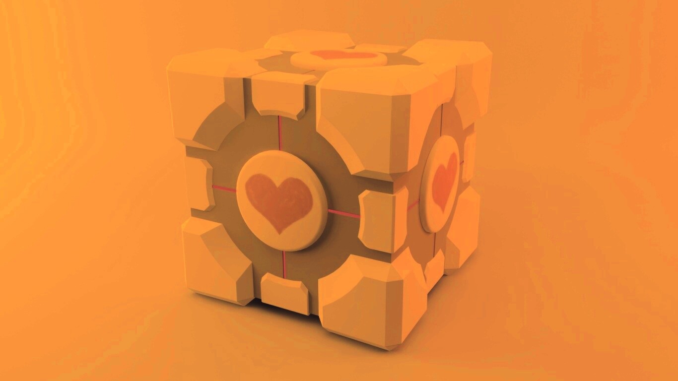 Взвешенный куб-компаньон обои