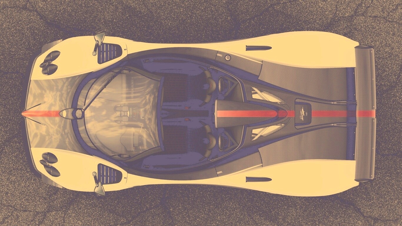 Пагани Зонда вид сверху обои