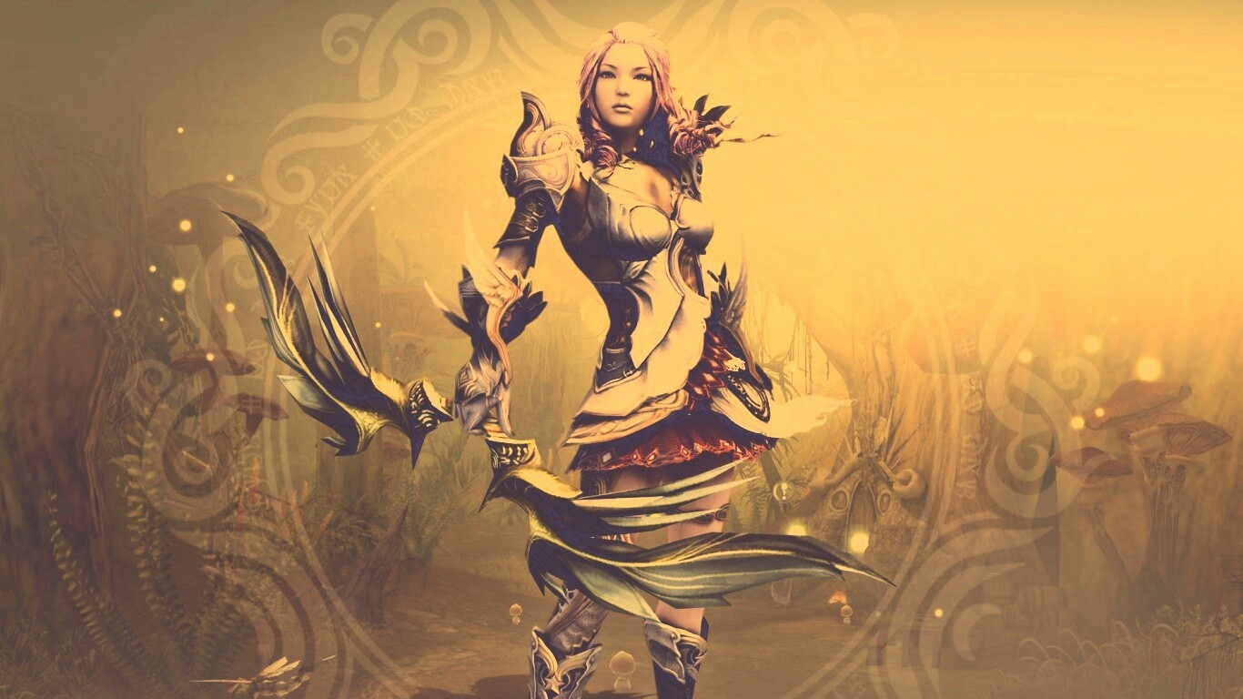 Лучница из Aion обои