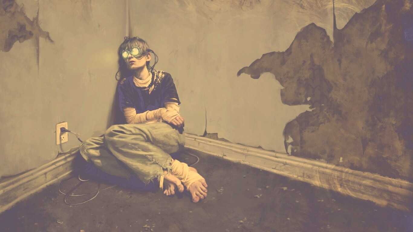 Потерянный в виртуальном мире обои