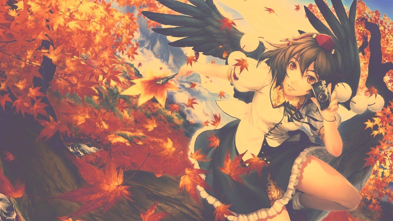 Девушка с фотоаппаратом обои