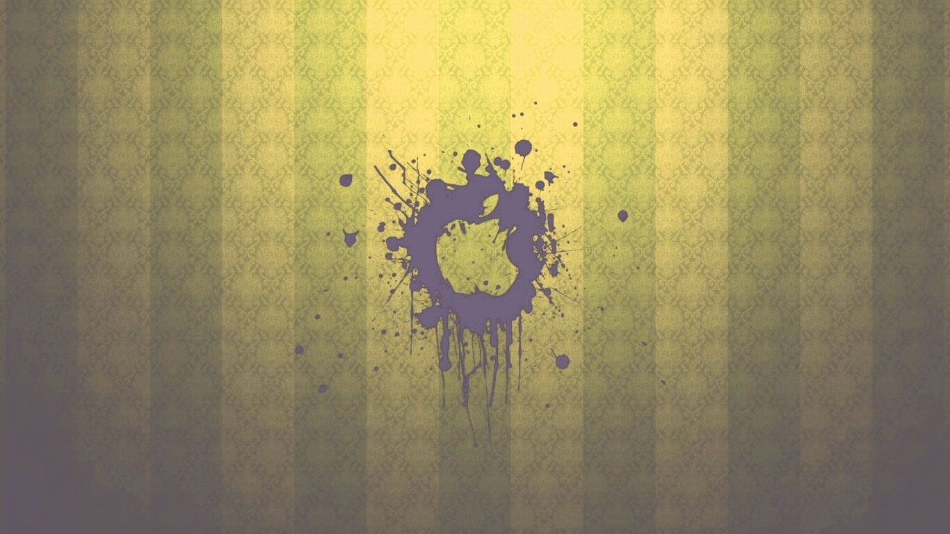 Логотип Apple на обоях обои
