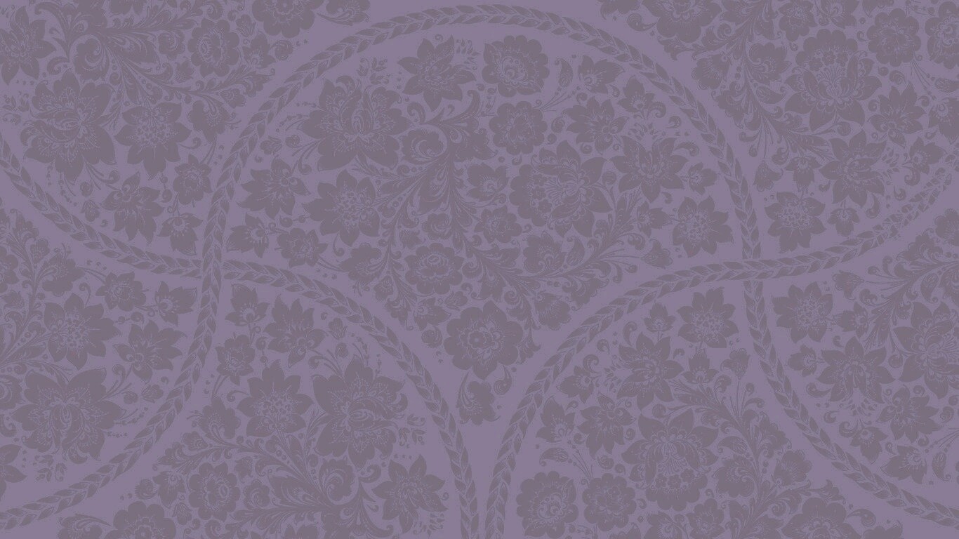 Черный цветастый узор под хохлому обои