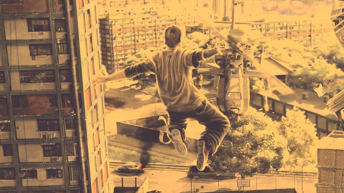 Прыжок обои