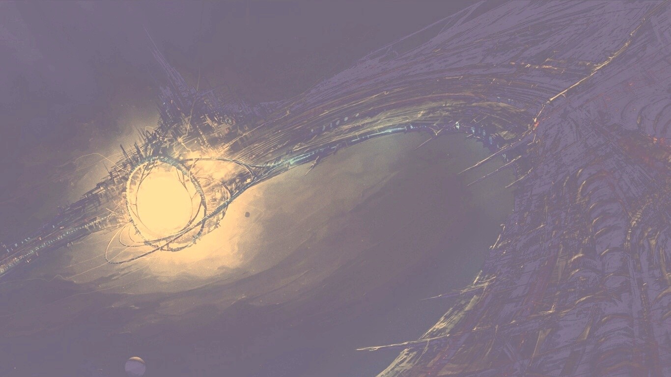 Зловещая космическая станция обои