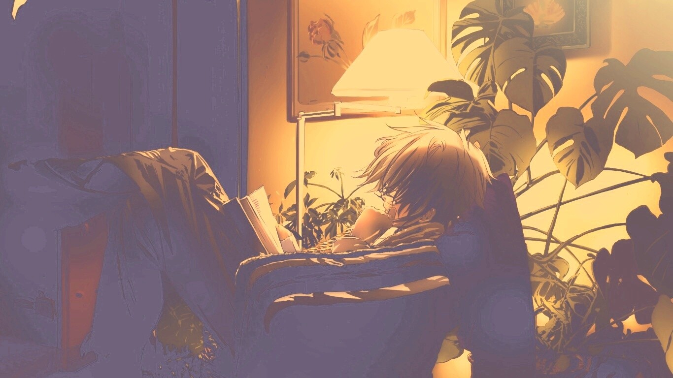 Парень чиатет книгу обои