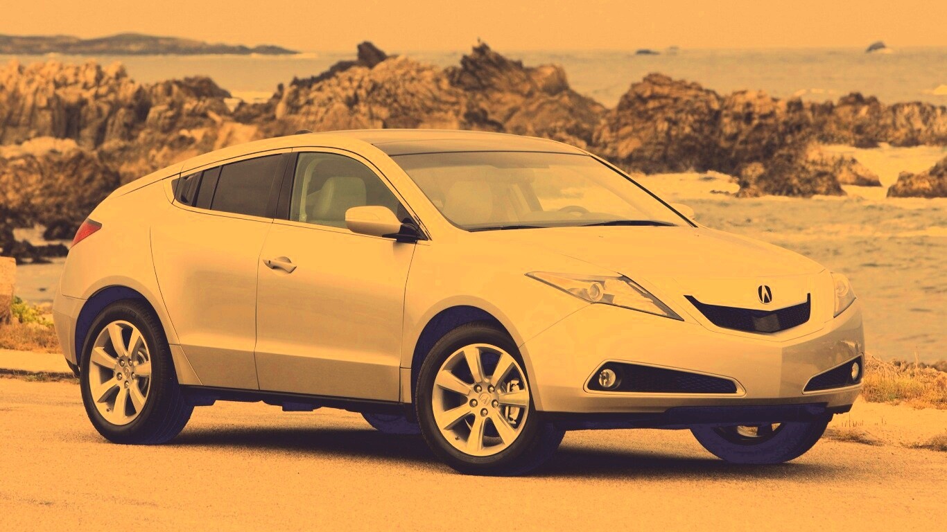 Acura на побережье обои
