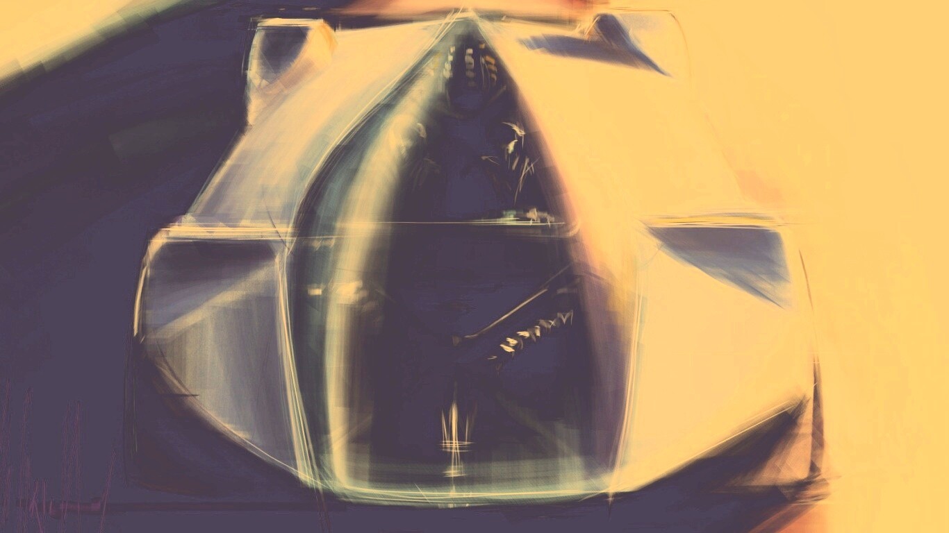 Зарисовка Maserati Birdcage обои