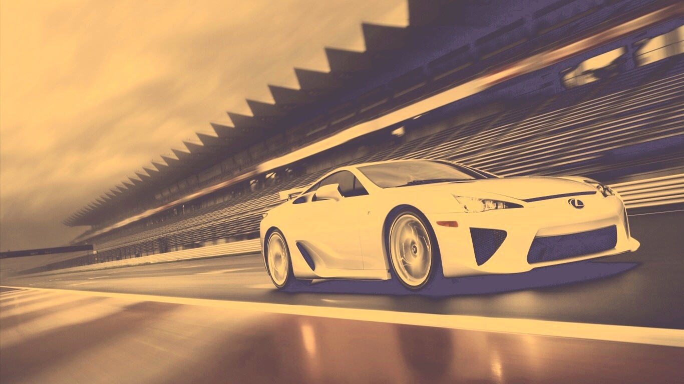 Lexus LFA на тарссу обои