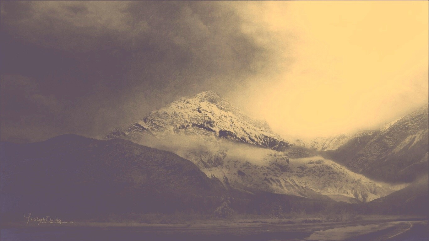 Ч/Б фото гор обои