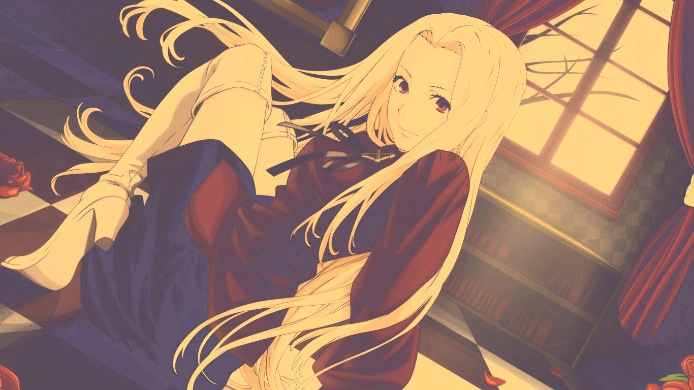 Блондинка в белых сапогах обои