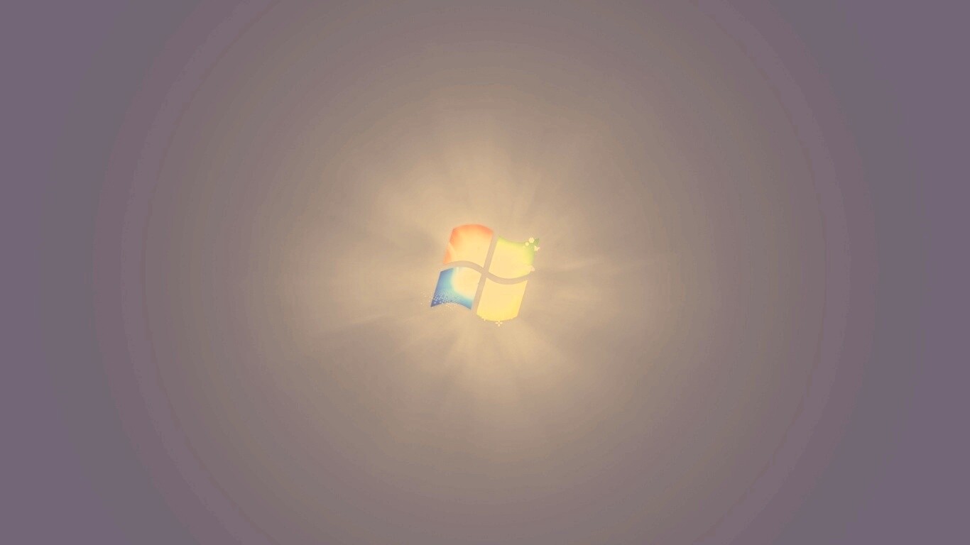 Черные обои Windows Seven обои