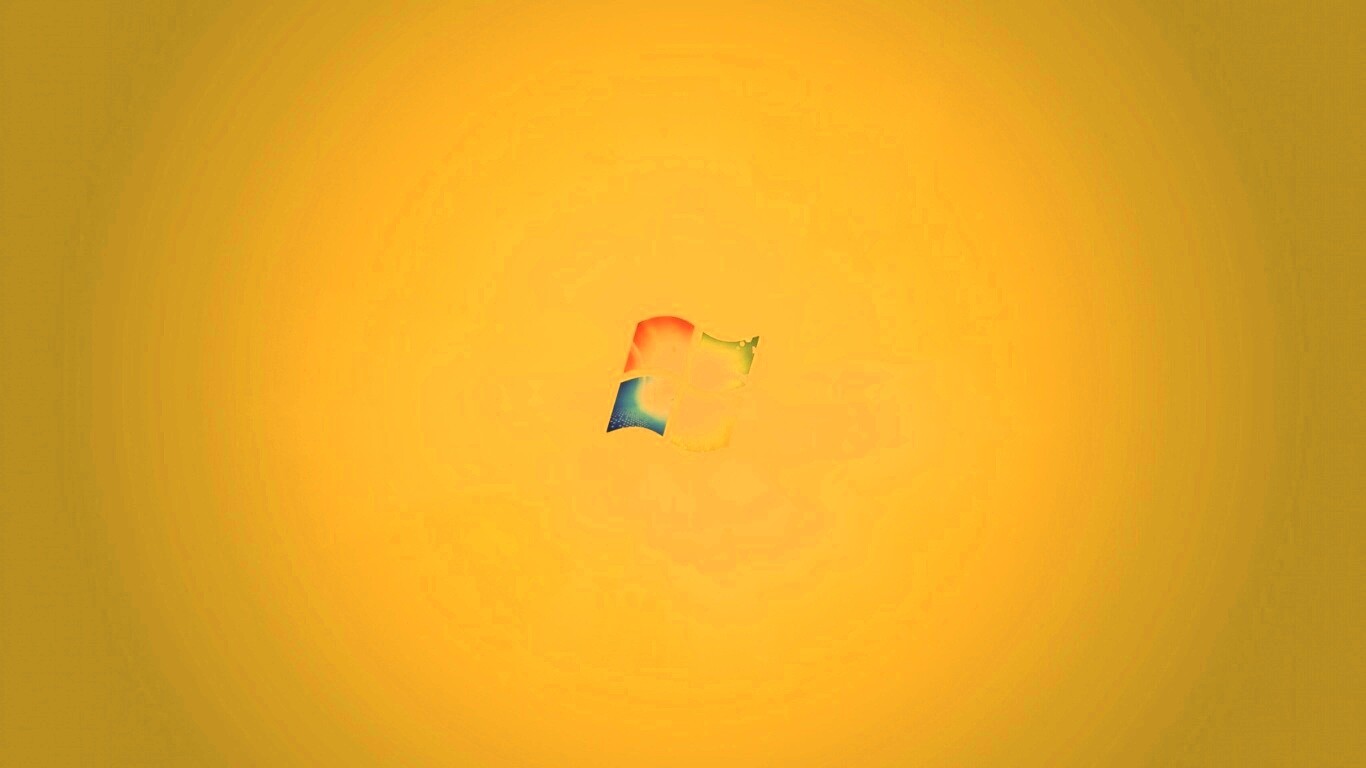 Сочный зеленый логотип Windows 7 обои