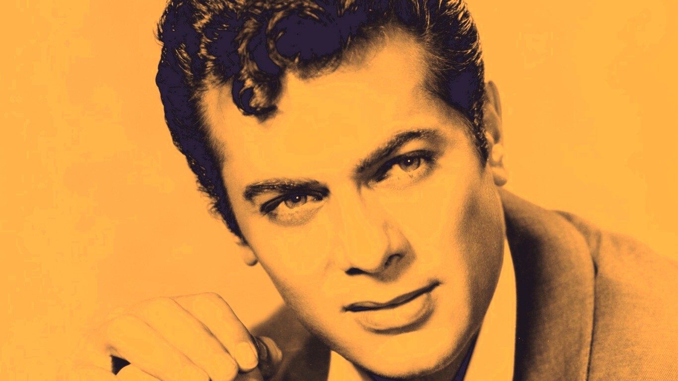 Чёрно белое фото Тони Кёртиса обои