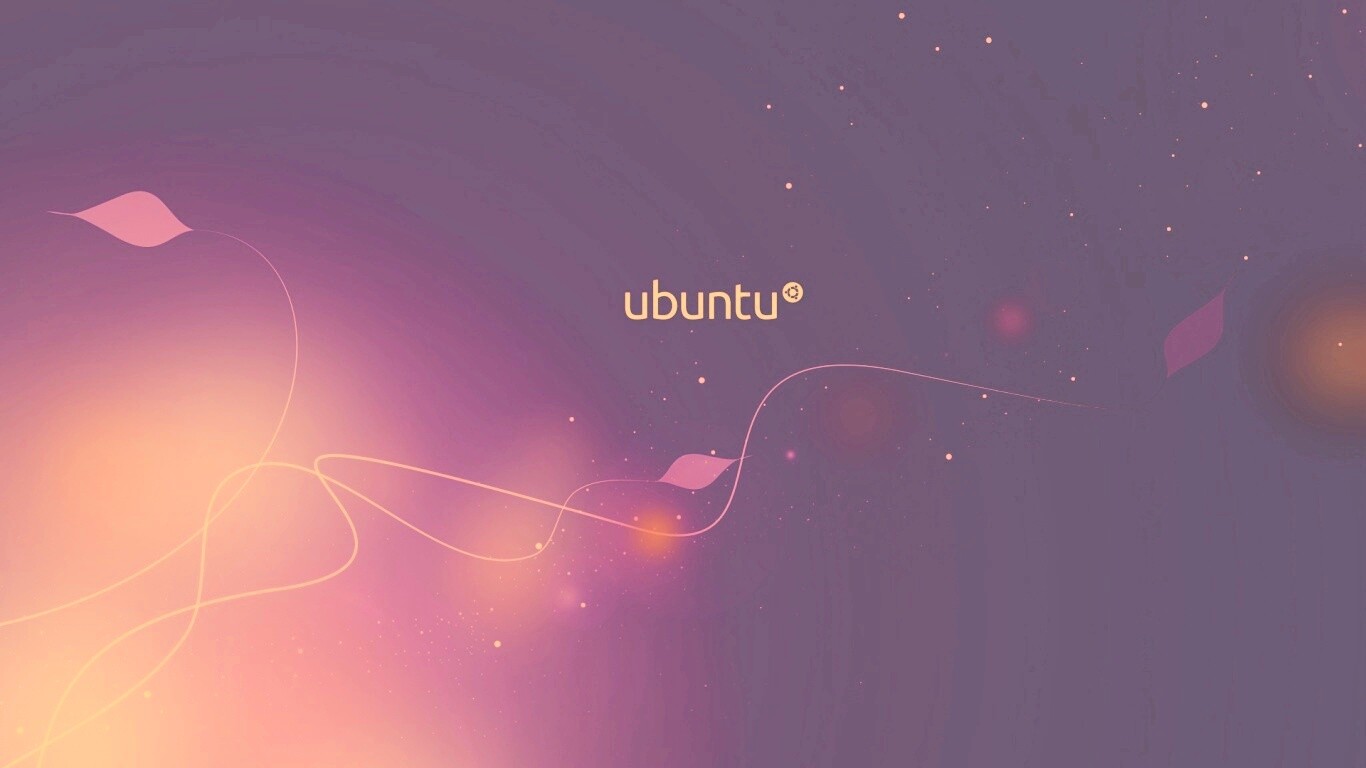 Сиреневые обои Ubuntu обои