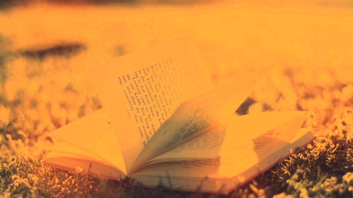 Книга в нежном свете обои