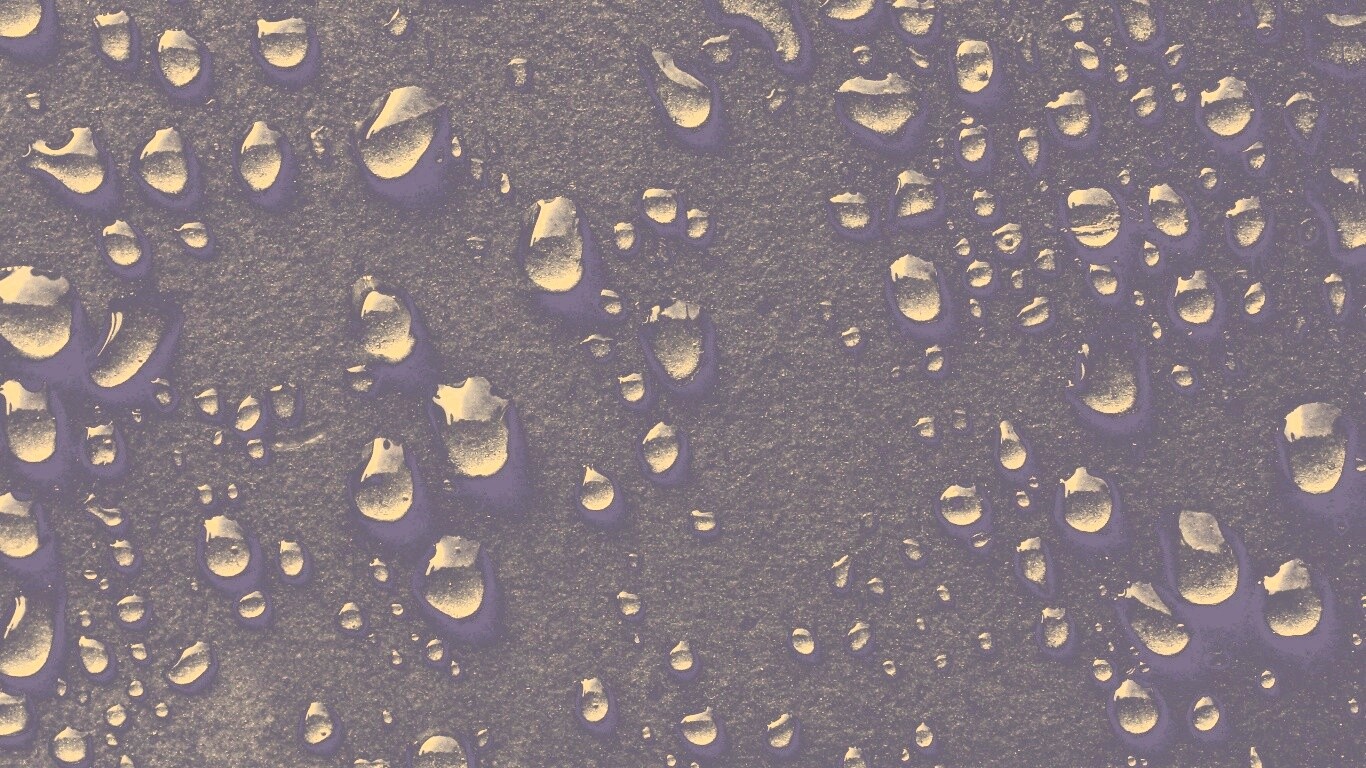 Капли воды на темной поверхности обои
