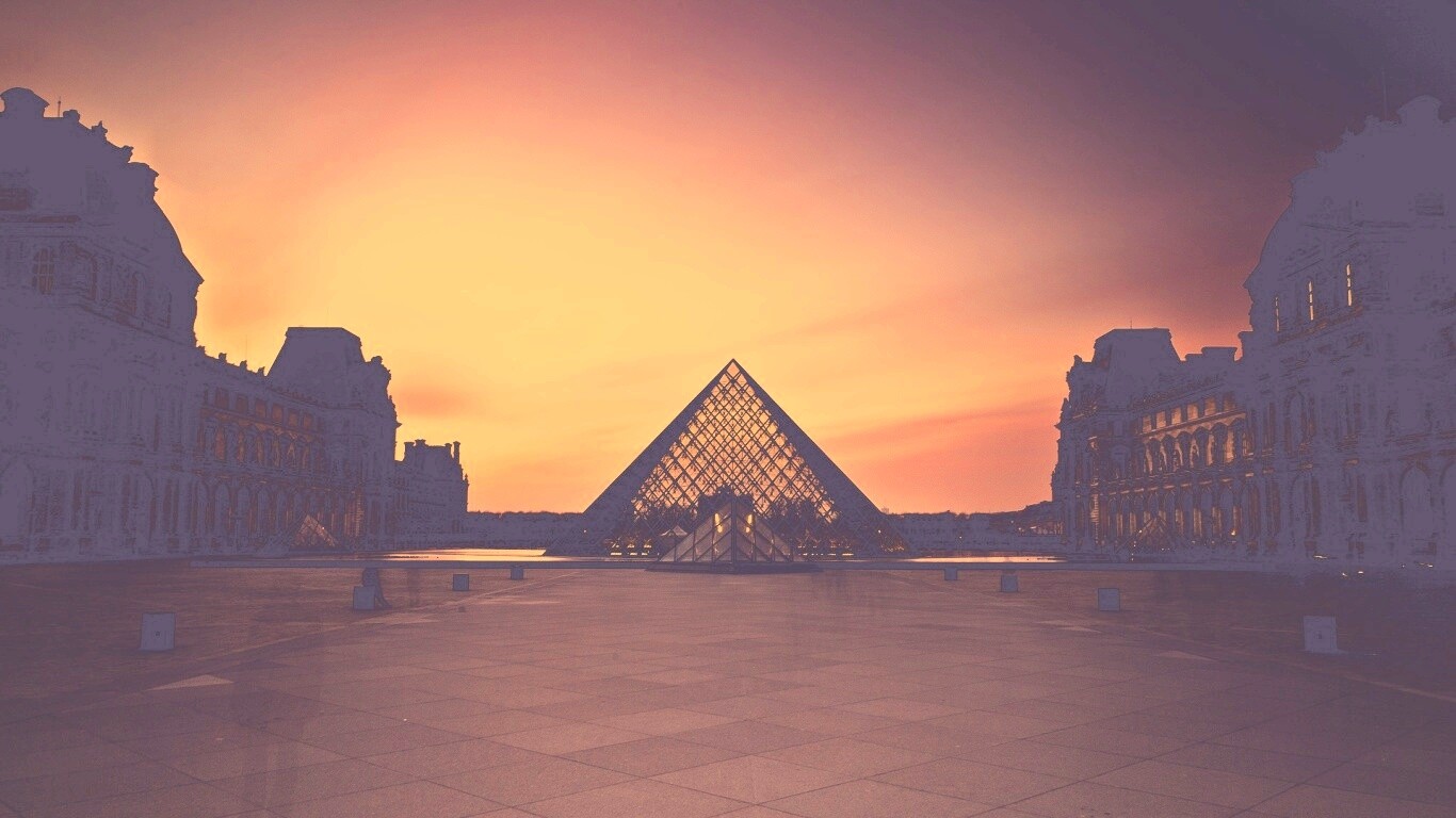 Лувр обои