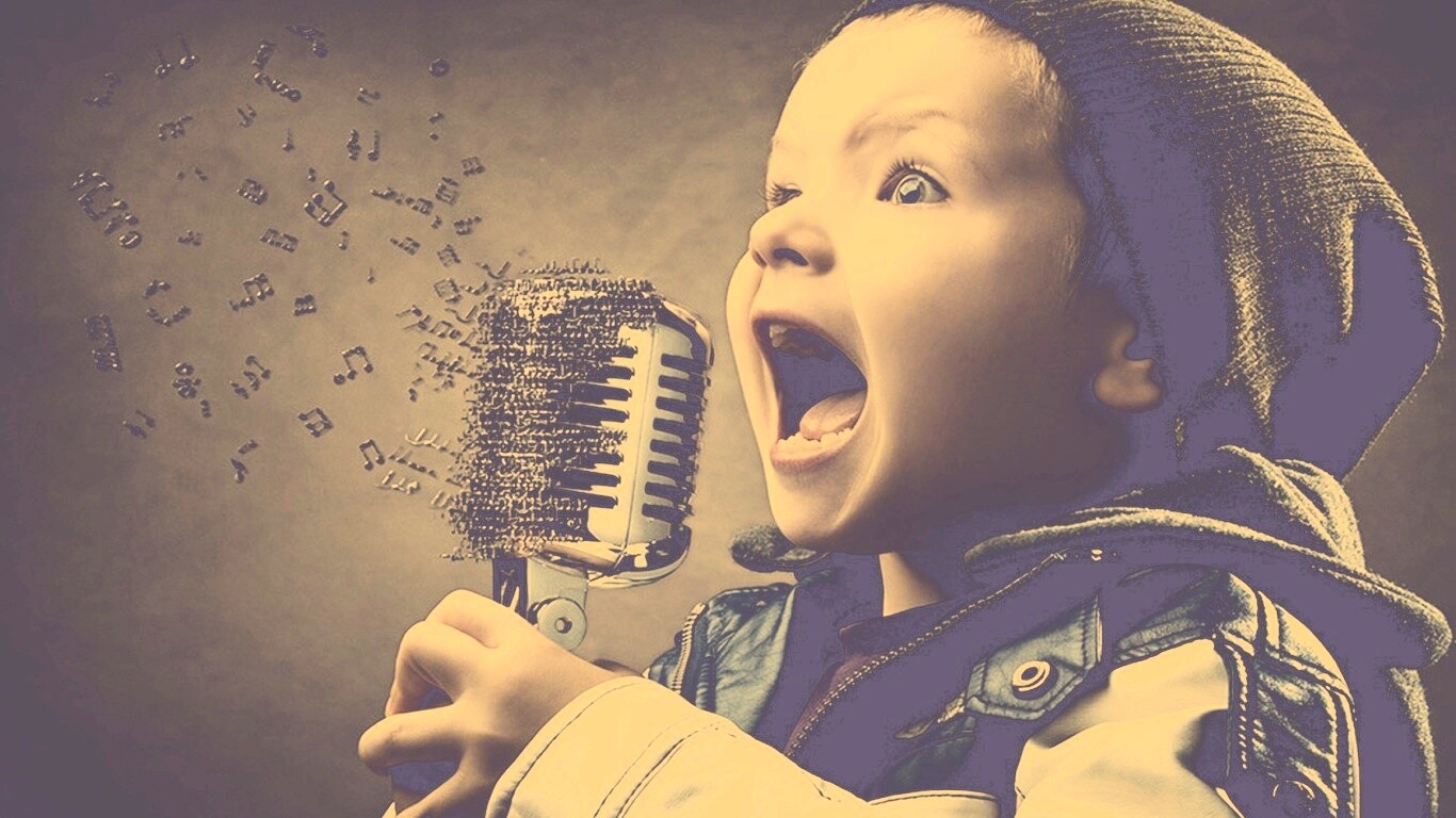 Экспрессивный певец обои