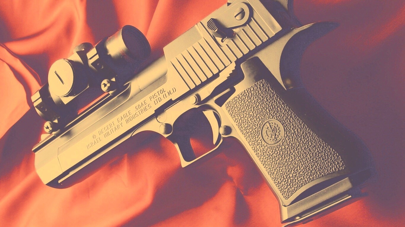 Пистолет Desert Eagle с прицелом обои